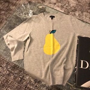 Pale grey pear sweater